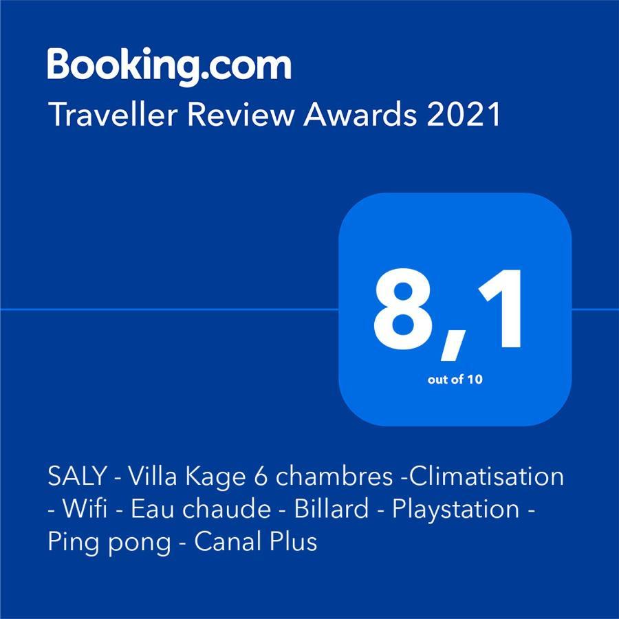 Saly - Villa Kage 6 Chambres -Clim-Wifi-Eau Chaude-Billard-Babyfoot-Ping Pong-Canal - Electricite Non Comprise Esterno foto